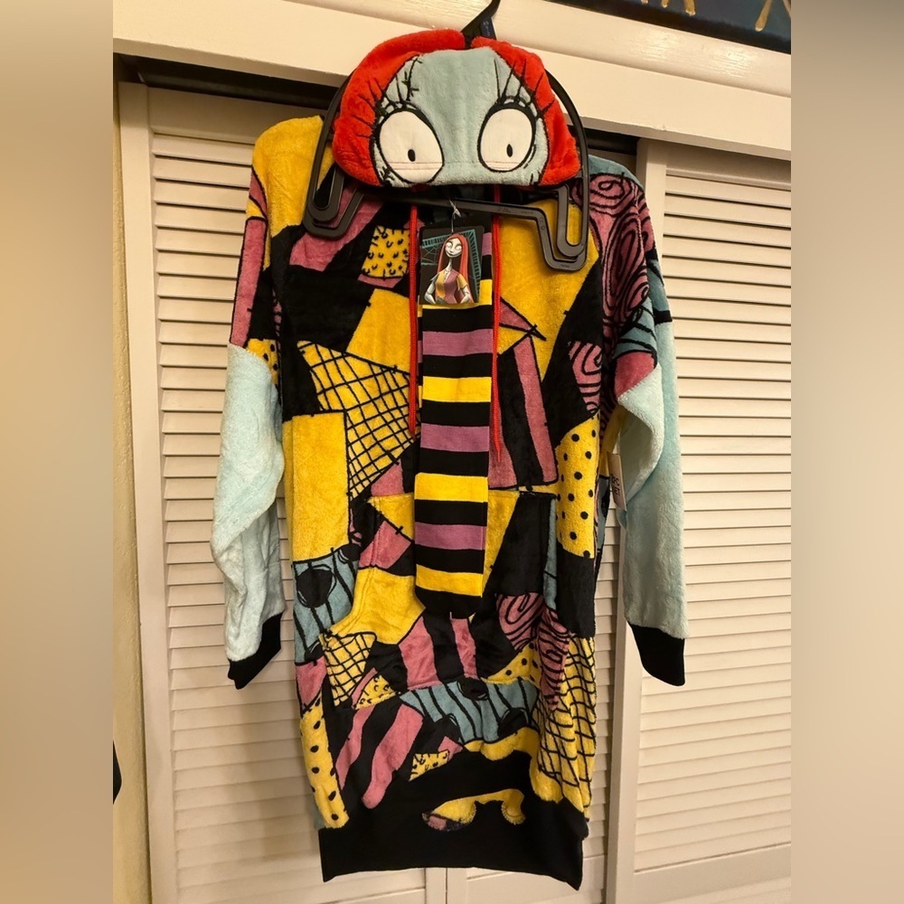 Disney Sally Nightmare Before Christmas Pajama Set Pullover Lounger Sz 0/2 NEW